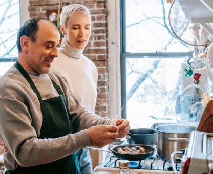 estate planning mistakes, image of couple cooking
